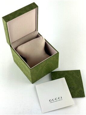 Gucci Watch Box-Green-4 3/4"L X 4 1/2"W X 4 1/4H"